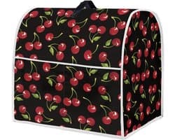 Mixerhoes Keukenmachine - Blenderhoes Beschermhoes - Keuken Organisatie - Met Opbergvak - Past op 6-8 liter - Fruit Cherry