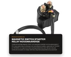 Dailygoods- Magneetschakelaar 12 V - Startrelais - Motorrelais - Grasmaaierrelais - ATV/Motorfiets Starter - Vervanging voor 250X/300EX - Gewicht 110 g