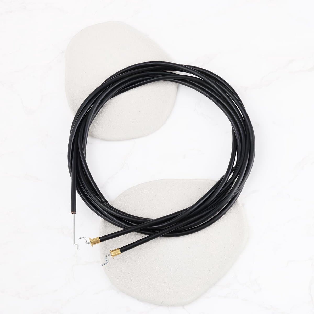 Dailygoods- Gasklep Controle Kabel 1600mm - Buitenkabel 1680mm - Geschikt voor 4HP Grasmaaiers - Set van 2 - Soepele Bediening - Duurzame Constructie - Bedieningskabel — afbeelding 1