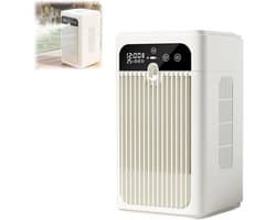 KZQ Draagbare Airco met Mistfunctuie, 3-in-1 Verdampingskoeler met 500 ml Watertank, Stille 20 dB Oplaadbare Mini Fan voor Bureau Slaapkamer Kantoor Camping