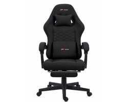 GPRacing - Game Stoel - Gaming Stoel - Ergonomische Bureaustoel - Gamestoel - Verstelbaar - Gaming Chair - Zwart