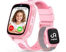 Ralio R5 GO - GPS horloge kind - 4G - Smartwatch Kinderen Met Simkaart - Video bellen& SOS-knop - GPS Tracker Kind - Schoolmodus - Waterdicht Kinderhorloge - Stappenteller, Geofencing -Cadeaus voor Jongens en Meisjes