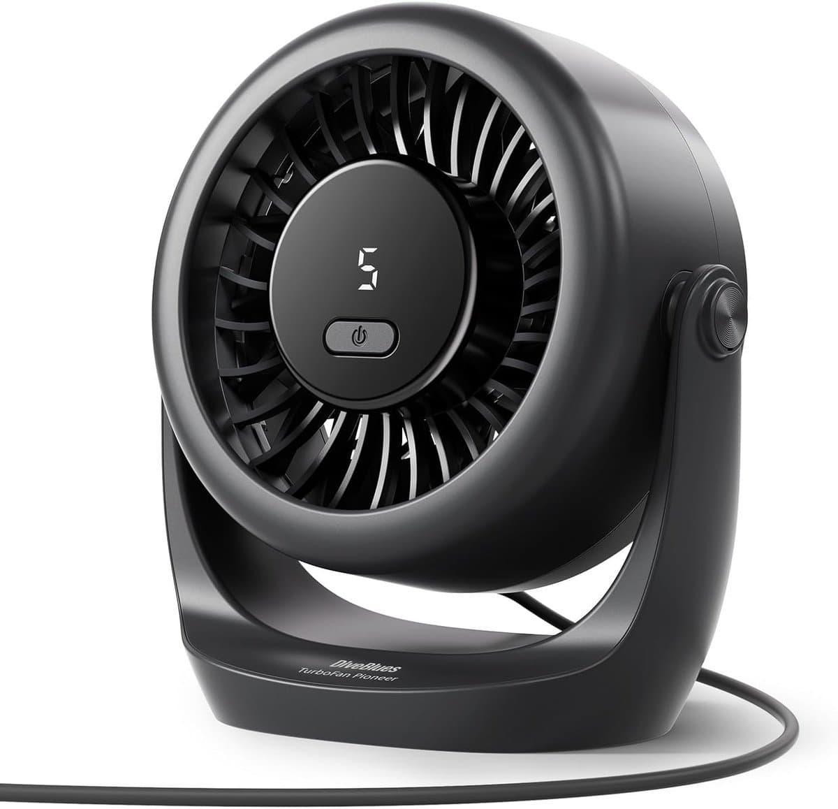 Solvix tafel ventilator geluidloos - Portable Deskventilator - Compact Ontwerp - Krachtige Wind tot 6 m/s - 360° Verstelbare Tilt - Voor Thuis en Kantoor — afbeelding 1