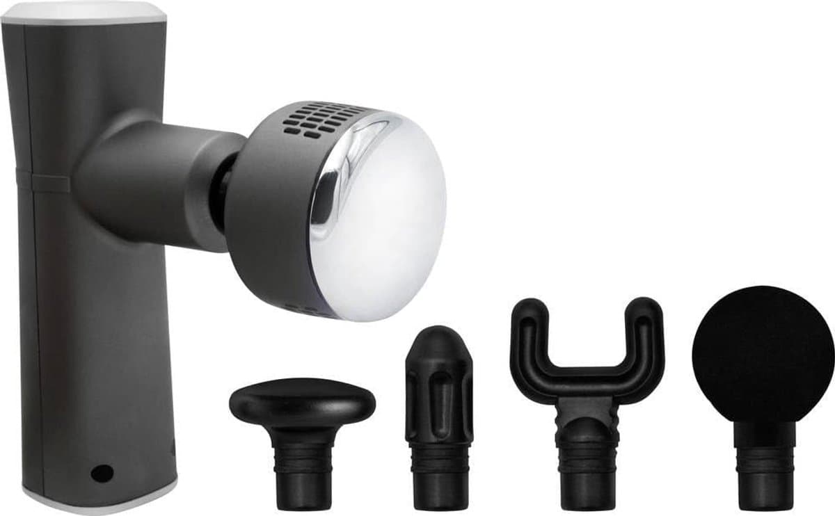 SnelShoppen - Massagepistool met Warmte en Koude Therapie, 6 Niveaus, 5 Massagekoppen, 2000 mAh Accu, Spierherstel, Ontspanning, Ideaal voor Thuis en — afbeelding 1