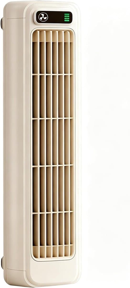 Draagbare Airconditioner - 3-Snelheids Oplaadbare Circulerende Kleine Draagbare Conditioners, Stille Ophang- en Staand Airconditioner Voor Thuis, Kantoor, Camping - Inclusief twee zelfklevende haken. — afbeelding 1