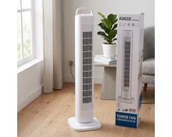 Kinzo Pro® Toren Ventilator 82CM | 3 Snelheden | Oscillerend - Krachtig en stil | Staand Torenventilator
