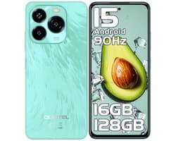 OUKITEL C65 smarttelefoon – 6,7 inch – Android 15, 16 GB werkgeheugen / 128 GB opslag, 5150mAh accu, 50MP camera, simlockvrij