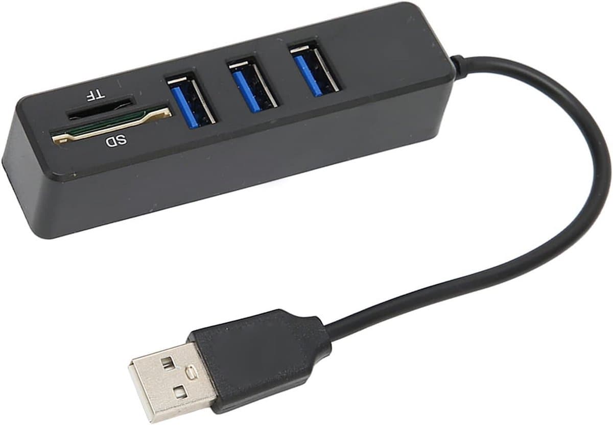 3-poorts draagbare USB-splitter USB 2.0 Hub 480 Mbps — afbeelding 1