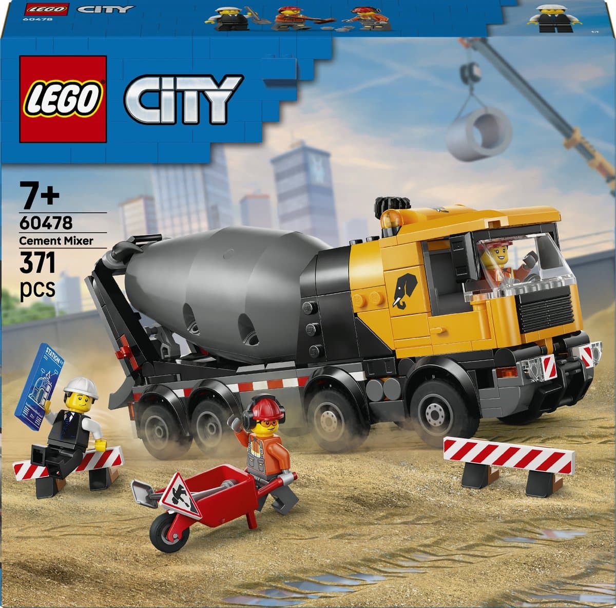 Lego City 60478 Cementwagen Bouwstenen — afbeelding 1