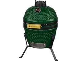 KitchenBrothers Kamado BBQ - 13 Inch Houtskool Barbecue - 27⌀ cm - PFAS-vrij -Egg BBQ - Groen