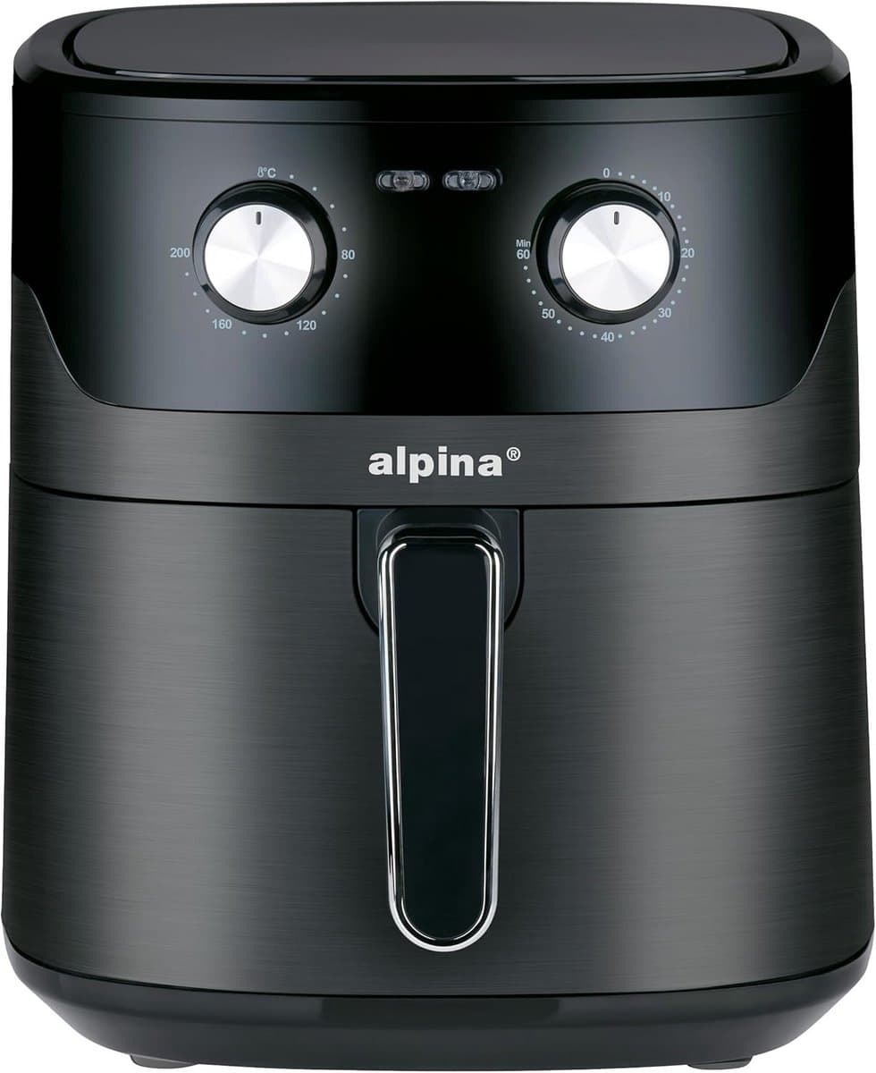Heteluchtfriteuse XL - Airfryer voor thuis - Gezond Frituren - Instelbare Temperatuur - 6 Liter Capaciteit - Zwart — afbeelding 1