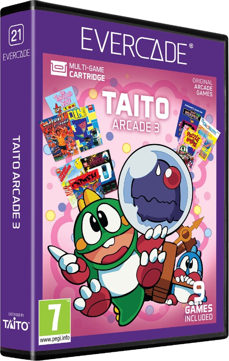 Evercade Cartridge - TAITO Arcade 3 - 9 games — afbeelding 1