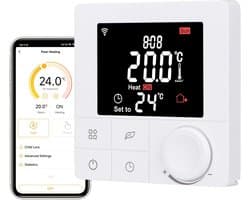 Slimme WiFi Thermostaat voor Verwarmingssystemen met Wekelijkse Programmatie en Spraakbesturing