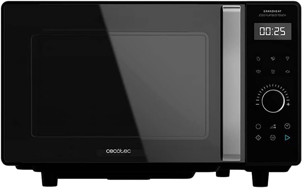 Digitale Magnetron - Oven met Grill - Snel Eten - Platbodem Zonder Draaiplateau - 25 Liter - Zwart — afbeelding 1