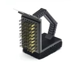 3-in-1 BBQ borstel - Barbecueborstel - RVS - Borstel voor de BBQ - Grillborstel - 12CM - CHPN