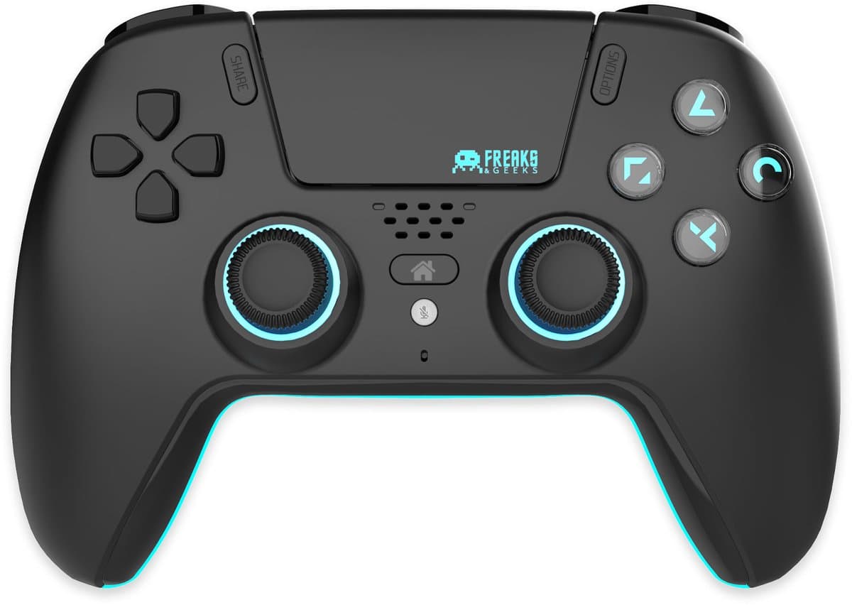 Freaks and Geeks Draadloze Controller - Hall Effect - Bewegingssensor - Vibratie - Zwart - PS5 — afbeelding 1