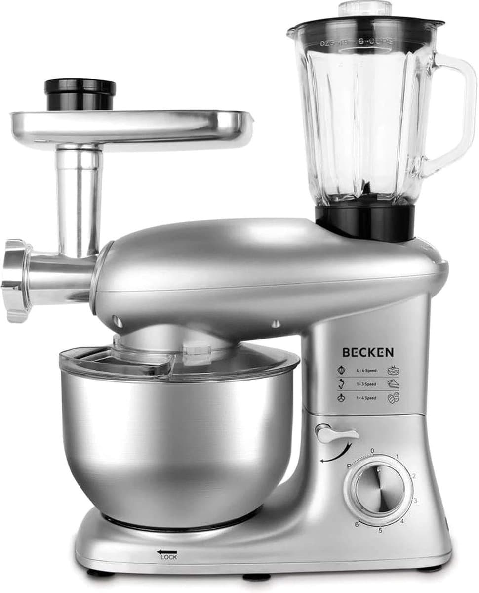 Keukenmachine 1400W Krachtig met Grote 6 Liter Mengkom — afbeelding 1
