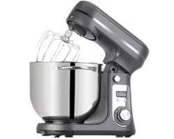 Vedder House - Keukenmachine - Grijs - 6 liter - 1200 Watt - Keukenmixer - 6 snelheden - Vaatwasserbestendig