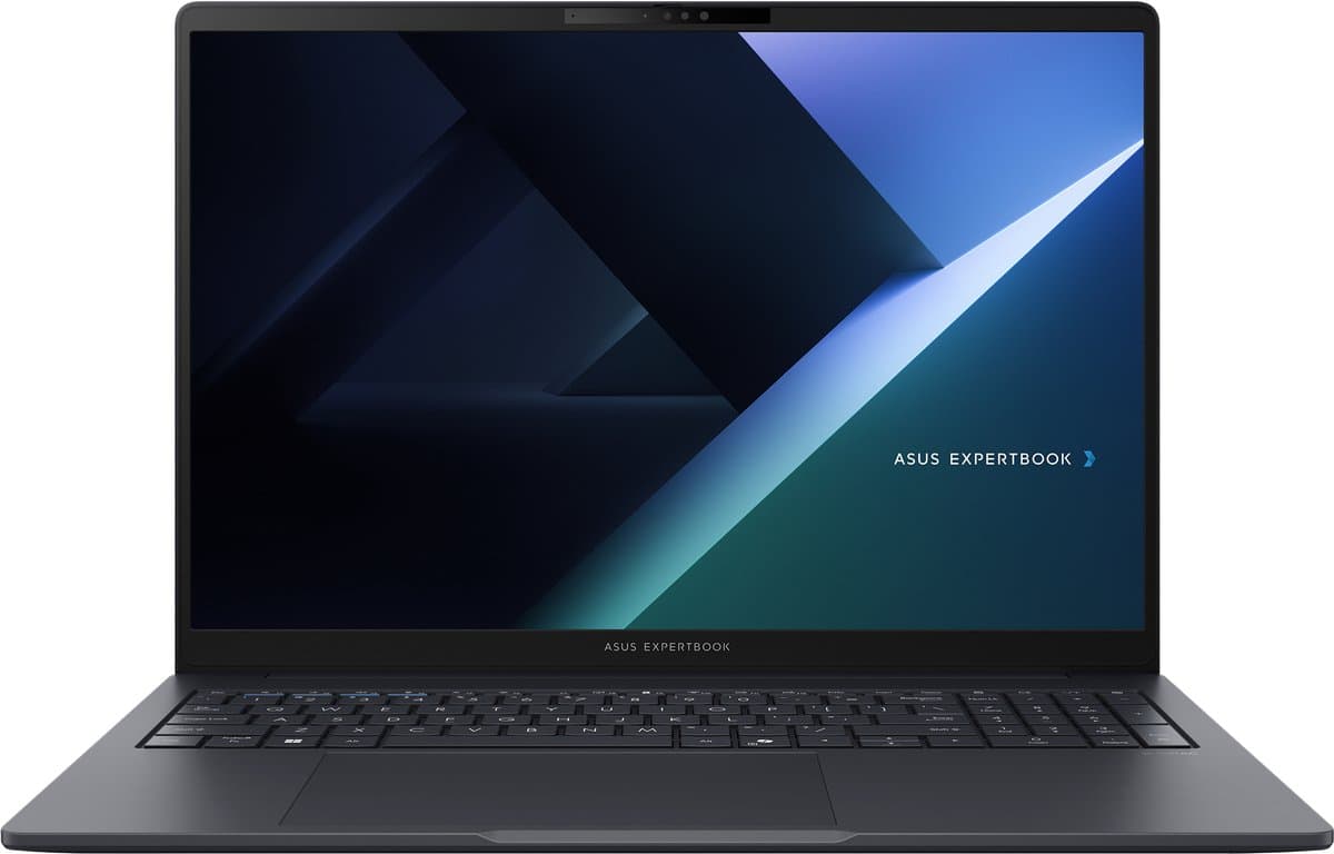 "ASUS ExpertBook B3 B3605CCA-MB0370X Intel Core Ultra 5 225H Laptop 40,6 cm (16"") WUXGA 16 GB DDR5-SDRAM 512 GB SSD Wi-Fi 6E (802.11ax) Windows 11 Pro US International Zwart, Grijs" — afbeelding 1