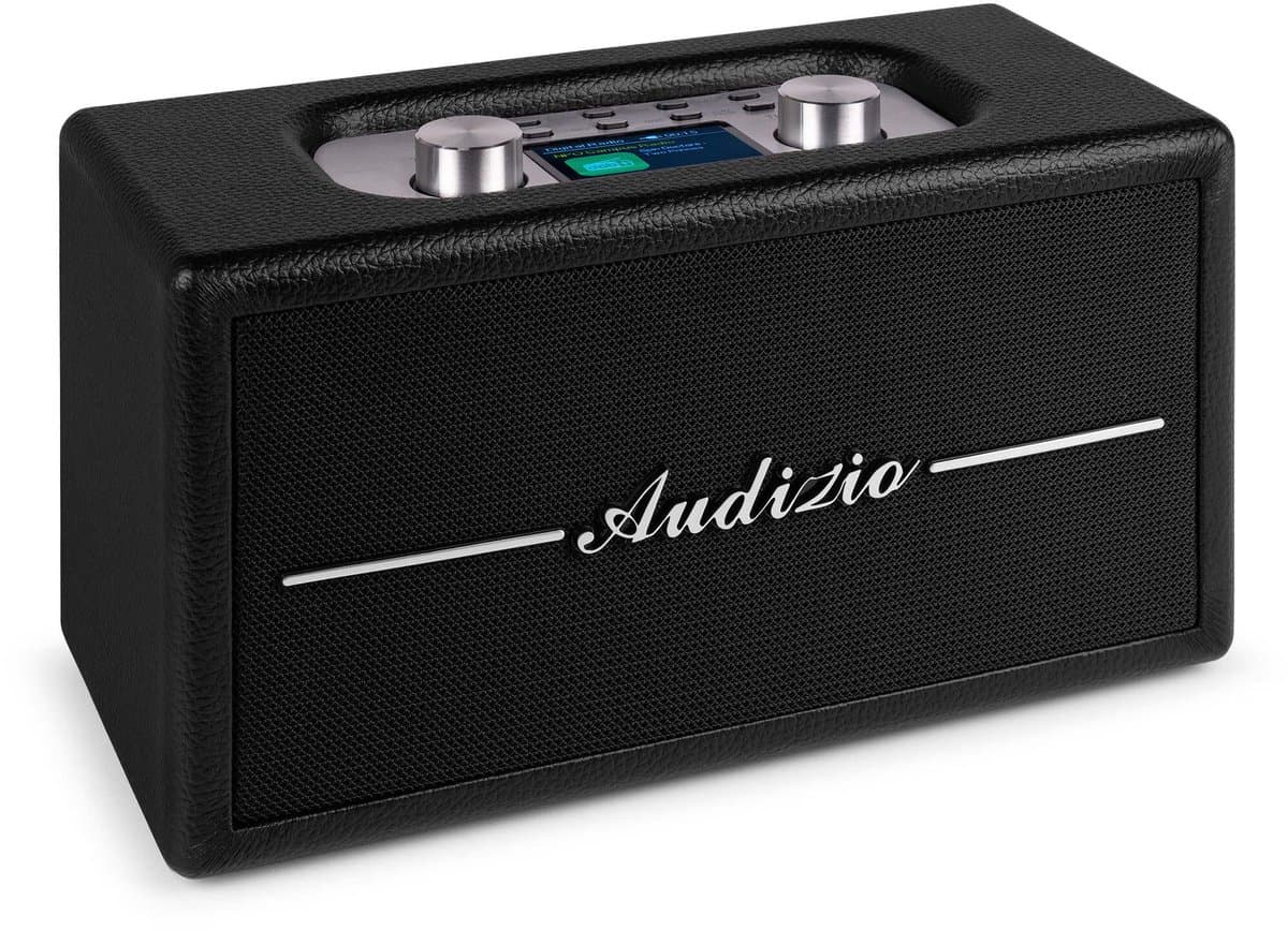 Retro radio - Audizio Tune60 - DAB radio met Bluetooth - Vintage look - DAB+ en FM - Zwart — afbeelding 1