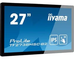 68,6cm/27'' (1920x1080) Iiyama ProLite TF2738MSC-B2 16:9 5ms IPS HDMI DisplayPort DVI VESA Speaker F