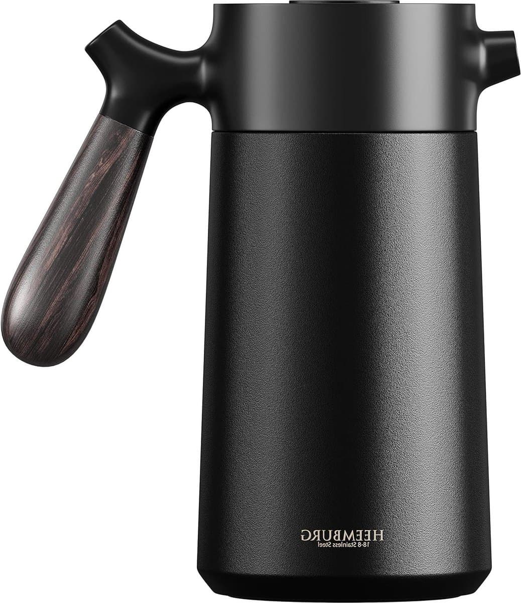 Roestvrijstalen Franse Pers Thermoskan - Dubbelwandig Geïsoleerde Koffiemaker 950 ml - 5 kopjes - Thermische Koffiebrouwer — afbeelding 1
