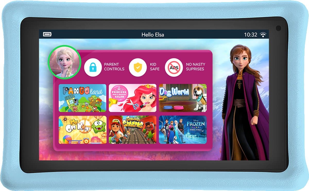 Pebble Gear Tablet voor Kinderen met Beschermhoes - Frozen 2 - Veilig in gebruik - 7 inch — afbeelding 1