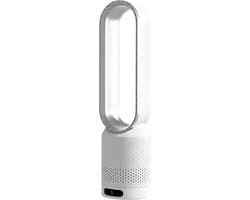 Casalora Ventilator Staand - Bladloze Ventilator 58 cm - Luchtcirculator met Afstandsbediening, 8 Snelheden, 90° Oscillatie, Timer en Luchtzuivering – Veilig en Comfortabel voor Woonkamer, Slaapkamer en Kantoor - Zilver