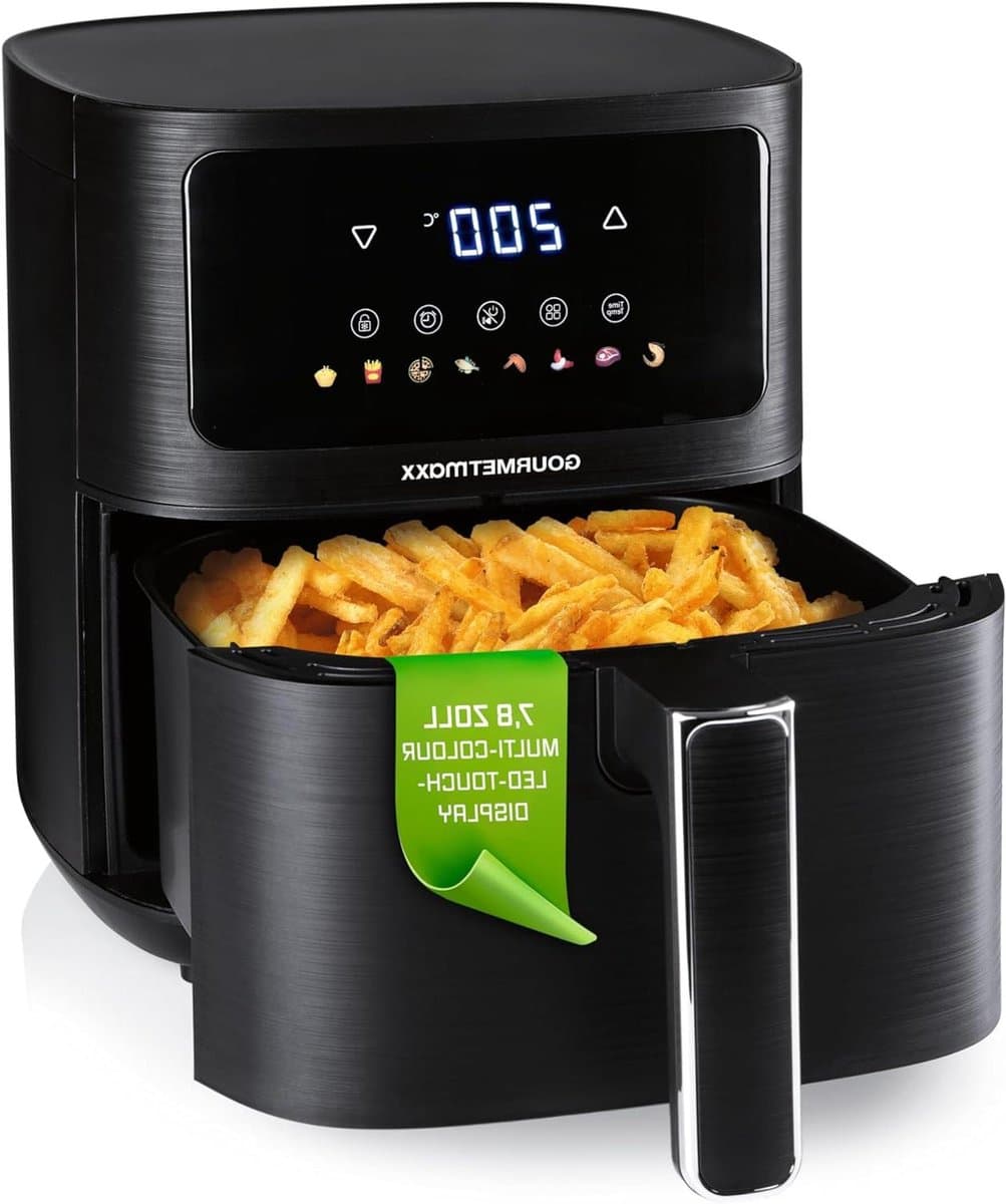 Heteluchtfriteuse - Airfryer Mini Oven - Vetarm Koken - 6 Functies 8 Programma's - 45 Liter - Mat Zwart — afbeelding 1