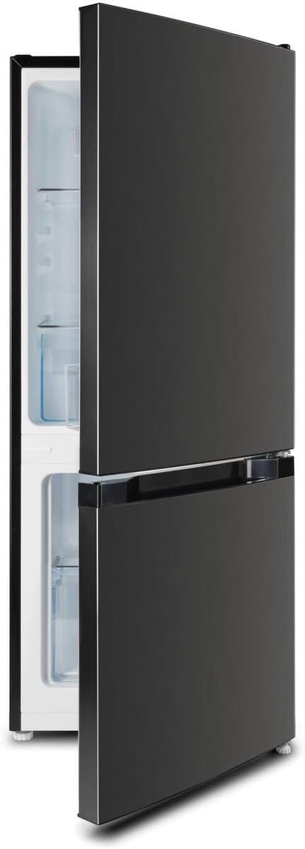Koelvriescombinatie - Koelkast met vriesvak - Voedsel bewaren - Fluisterstil - 117 liter - Zwart — afbeelding 1