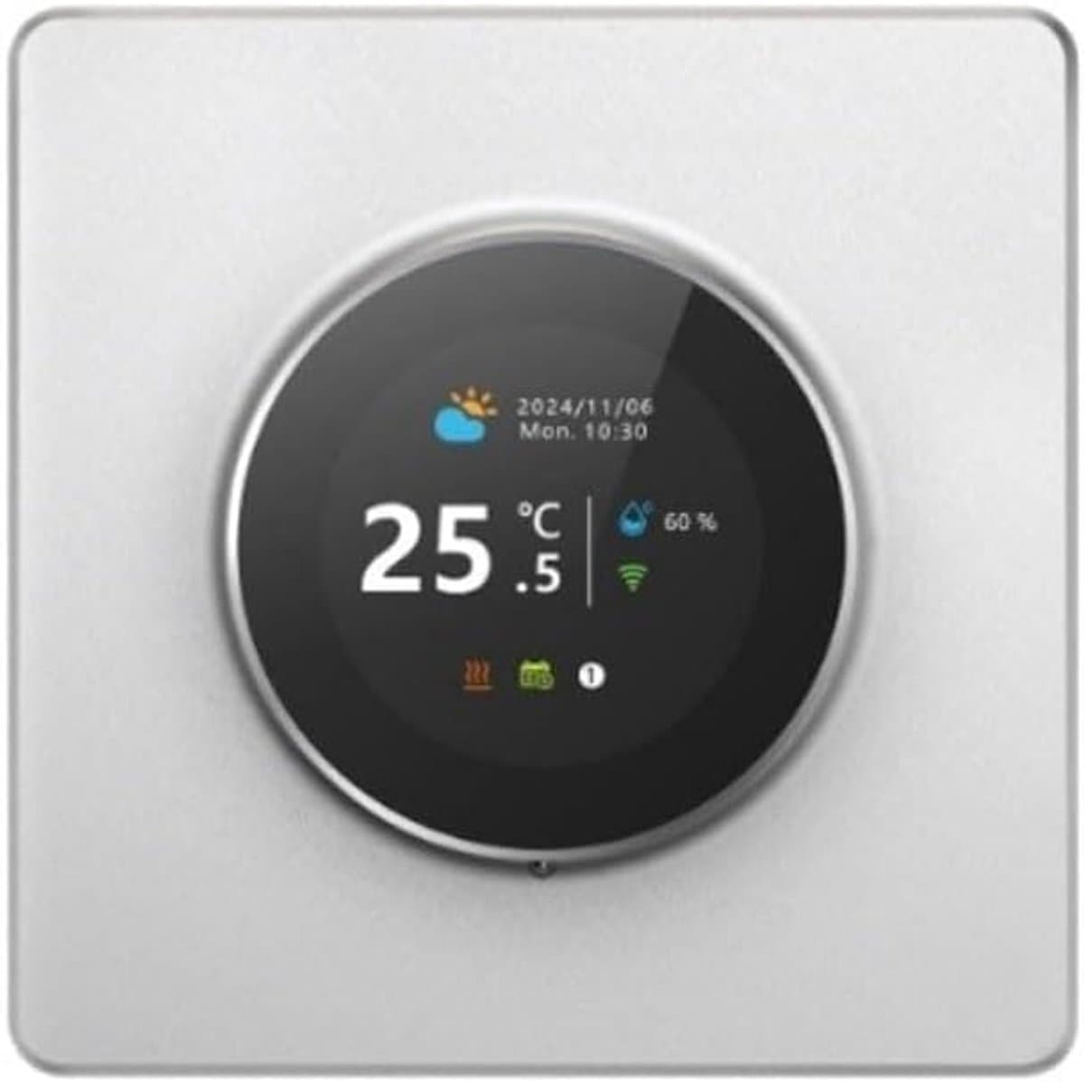 Slimme thermostaat - Verwarmingsregelaar - Comfort regelen - Afstandsbediening via app - 80x80mm - Wit — afbeelding 1