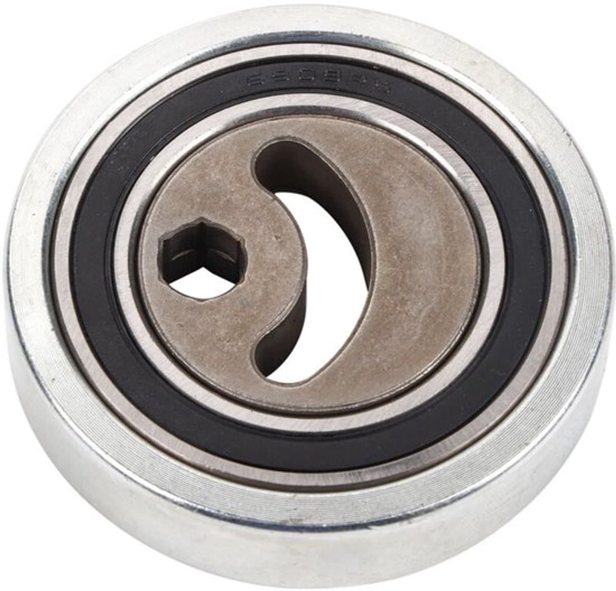 Riemspannerrol, 1754066J00, hoogte 1,8 cm, V-groef, buitendiameter 7,9 cm, zilverkleurig, voor vervanging en onderhoud, geschikt voor Suzuki ESCUDO JB416 2006-2014 — afbeelding 1