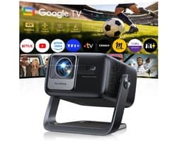 SnelShoppen - Beamer 4K Thuisbioscoop met Autofocus, 6D Trapeziumcorrectie, HDR10, WiFi, Bluetooth en Full HD 1080P voor Feest, Camping en Thuisgebrui