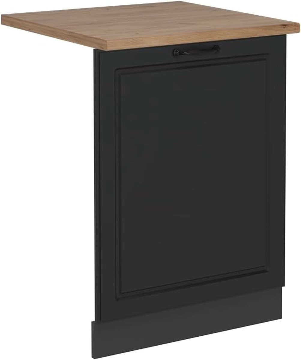 Vaatwasserfrontpaneel - Paneel Vaatwasser - Keuken Integratie - Naadloze Pasvorm - 60 cm breed - Antraciet — afbeelding 1