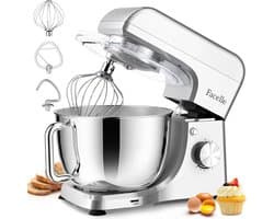 SnelShoppen - Foodprocessor SM1521 - Kneedmachine - Keukenapparaat - Zilver - Multifunctioneel - Voor Bakken, Mixen, Hakken - 3,5L Inhoud - Ideaal voo