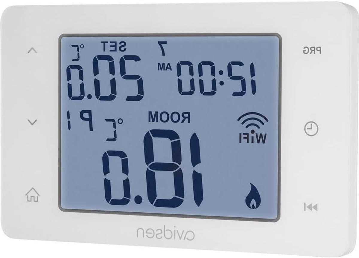 Slimme Thermostaat - Bedrade Regelaar - Verwarming Instellen - Modulerende Technologie - 2-Draads Installatie - Wit — afbeelding 1