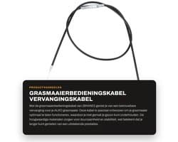 Dailygoods- Grasmaaierbedieningskabel 1,4 M - Vervanging - Tuingas - Tractiemotor - Hoogwaardig Rubber/Staal - Flexibel en Duurzaam - Bedieningskabel