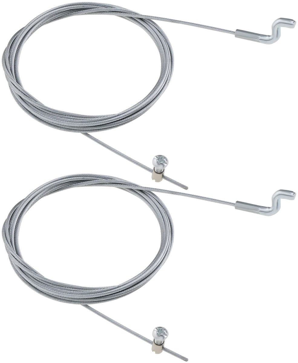 Dailygoods- Gaskabel 2000 mm - Flexibele Kabel - Z-haak Motorremkabel - Staal - Diameter 1,5 mm - Duurzaam en Sterk — afbeelding 1