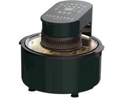 Visuele Airfryer - Elektrische Oven - Gezond Koken - Draaibare Hete Lucht - 5 Liter - Groen