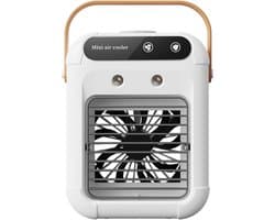 Draagbare luchtkoelventilator met twee snelheidsstanden, stille verneveling, 500 ml waterreservoir, USB-voeding, geschikt voor slaapkamers, bureaus, buiten en andere plaatsen.
