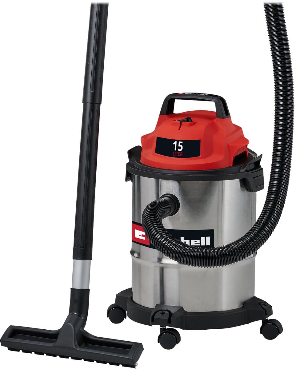 Einhell Elektrische Nat-/Droogzuiger TC-VC 1540 S - 900 W - 180 mbar - 15 L - 1,5 m zuigslang - Incl. diverse accessoires — afbeelding 1