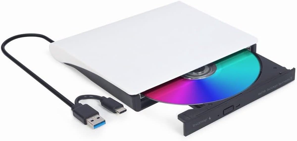 Externe DVD Drive - USB CD Brander - Bestanden Archiveren - Plug and Play — afbeelding 1