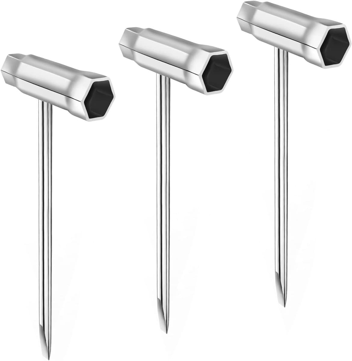 Bougiesleutel set van 3 - T-vormige staal - 13 x 19 mm - voor motorzaag en grasmaaier - ShopVlot — afbeelding 1