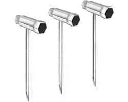 Bougiesleutel set van 3 - T-vormige staal - 13 x 19 mm - voor motorzaag en grasmaaier - ShopVlot