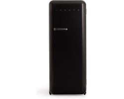 CREATE - Koelkast in retrostijl - Zwart - Handvat Zwart - FRIDGE RETRO 281L