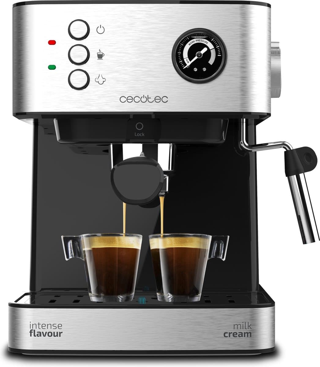 Espresso Coffee Machine Cecotec Power Espresso 20 Professional 1.5 L Silvery Black — afbeelding 1