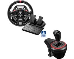Thrustmaster T128-P + TH8S SHIFTER - Bundle Stuurwiel voor Playstation 4/5 en PC - Inclusief TH8S-shifter - inclusief T2PM-pedaalset