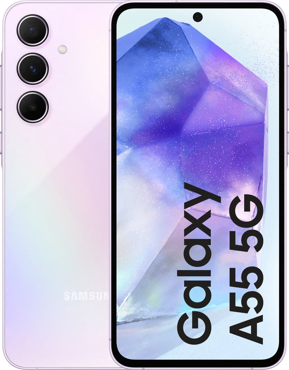 Samsung Galaxy A55 5G - 256GB - Awesome Lilac — afbeelding 1