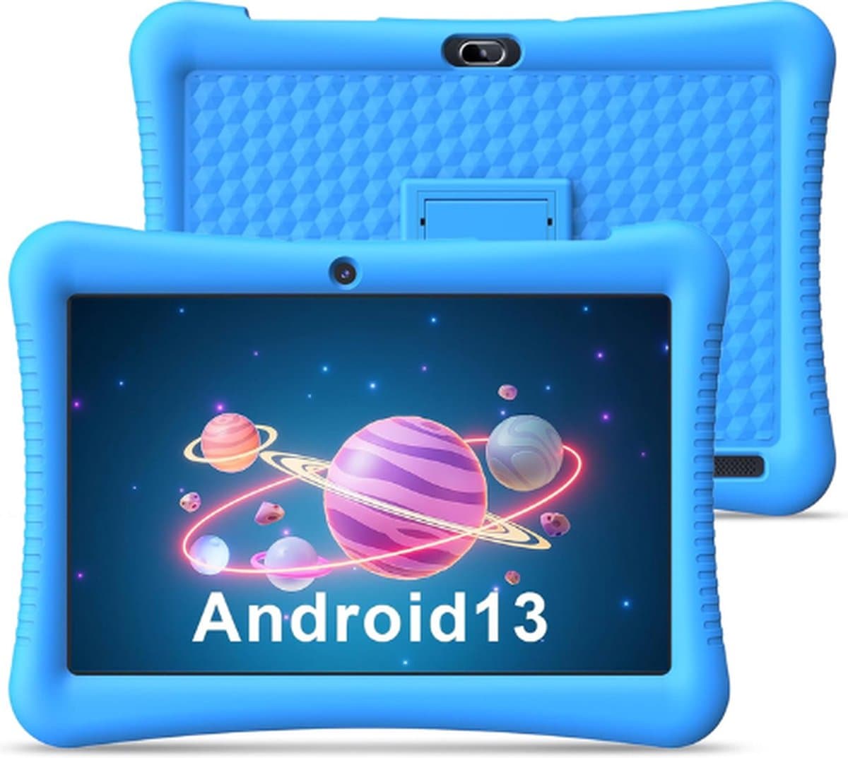 EagleSoar® Kindertablet - Kindertablet Blauw - Tablet - Tablet Kinderen - Kindertablet Vanaf 3 - 10 Jaar - Kindertablets - Kinder Tablet - Kids Tablet - Kindertablet 10 Inch - Kindertablet Deplay - Tablet Kinderen Met Houder — afbeelding 1