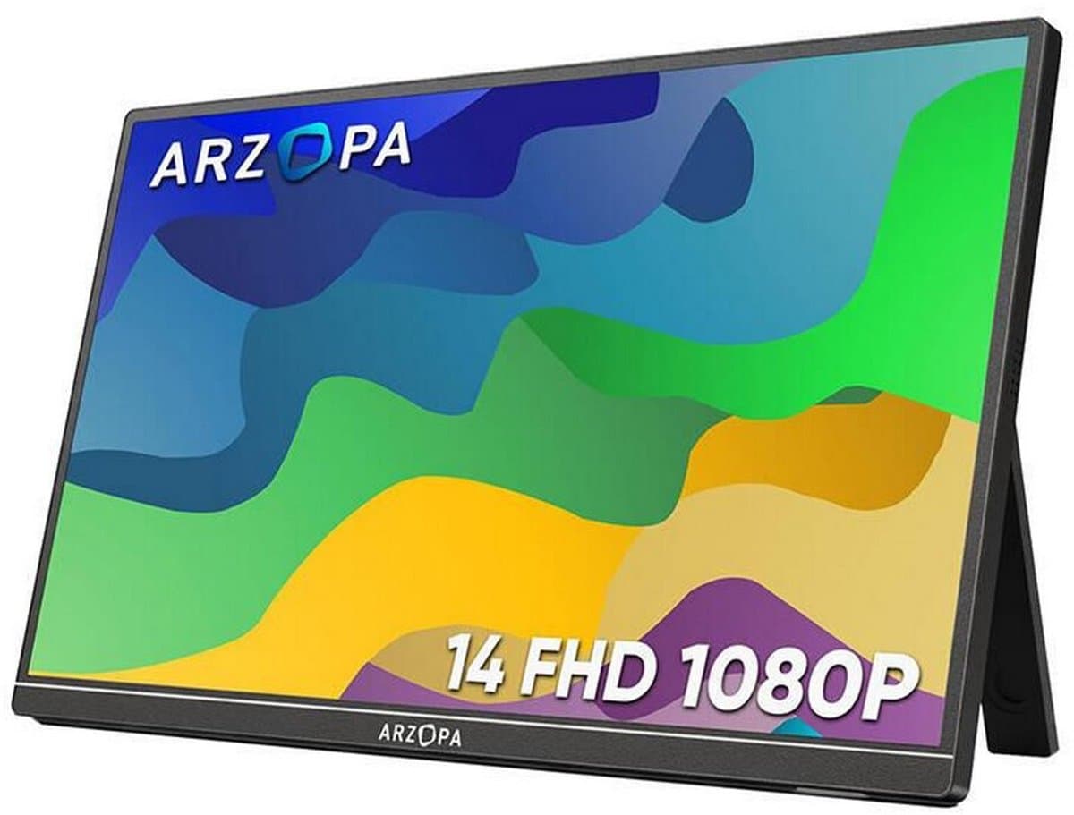 Arzopa A1S - Portable Gaming Monitor - Ingebouwde Kickstand - 60hz - 14 inch — afbeelding 1